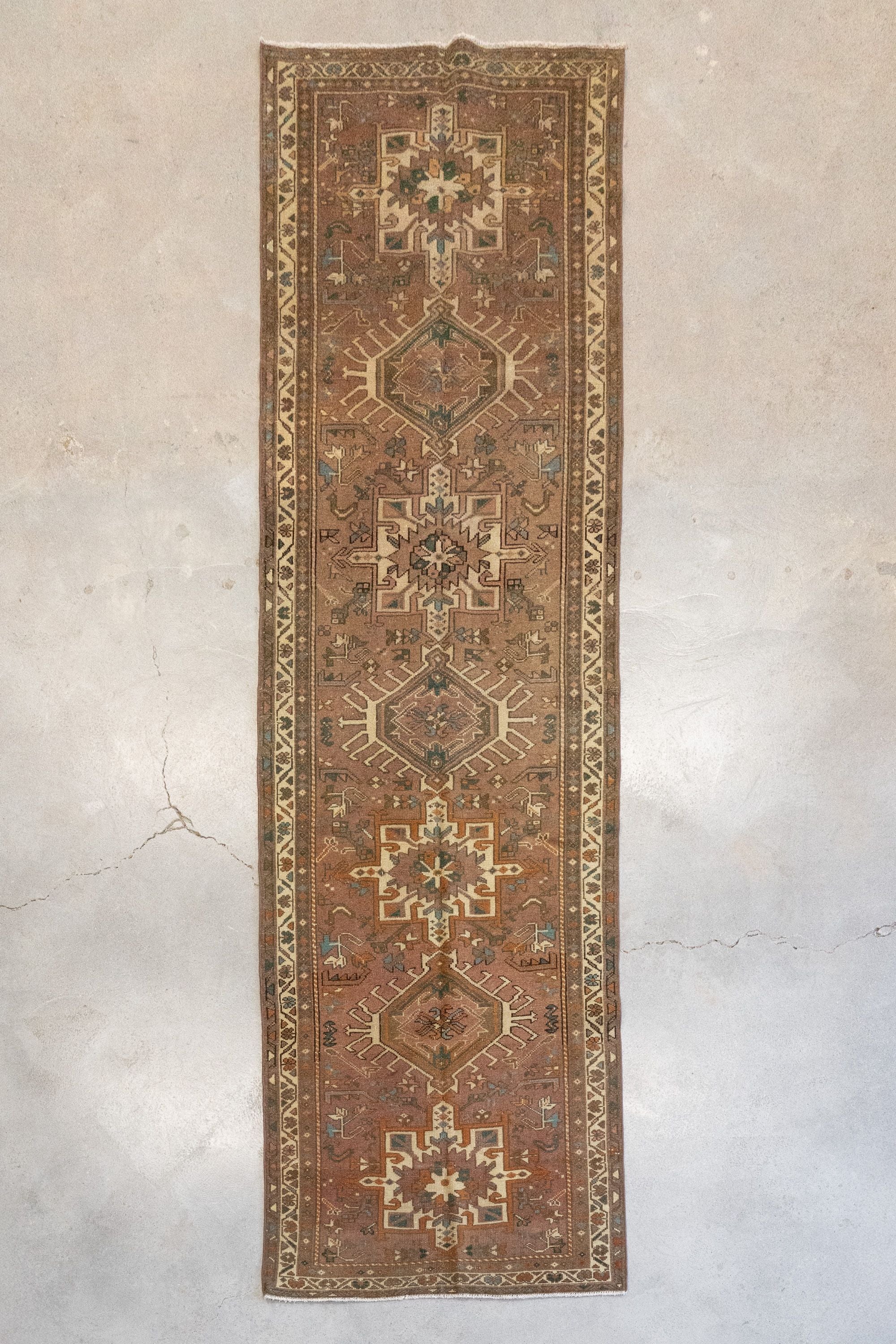 Vintage Heriz Rug 9'6" x 2'8" VINTAGE - rug Rug & Weave Rugs