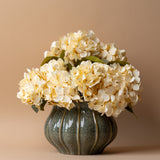 Faux White Hydrangea Stem