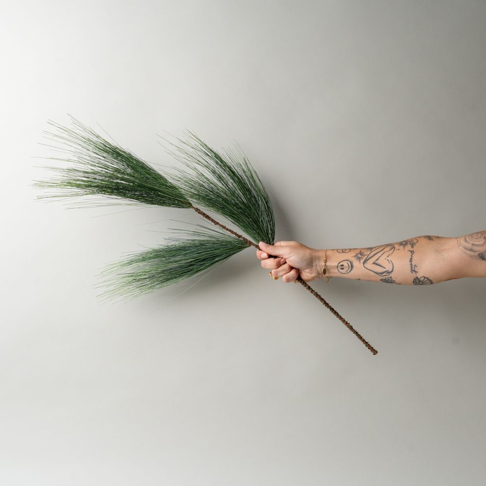 Faux Pine Needle Spray CHRISTMAS 2025 Tri W Imports