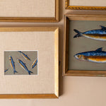 "2 Sardines" Framed Original Painting by Melissa Mary Jenkins - Rug & Weave