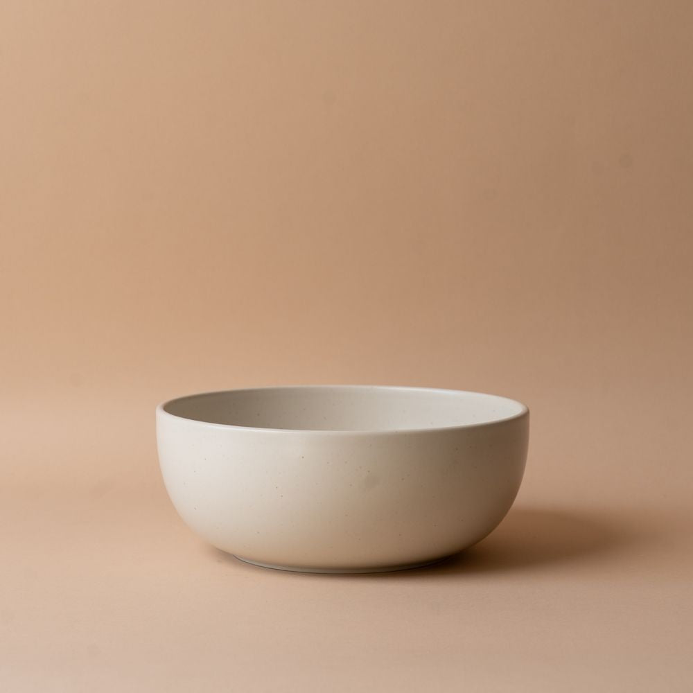 Ceramic Vanilla Serving Bowl bowl David Shaw Salad Serving Bowl