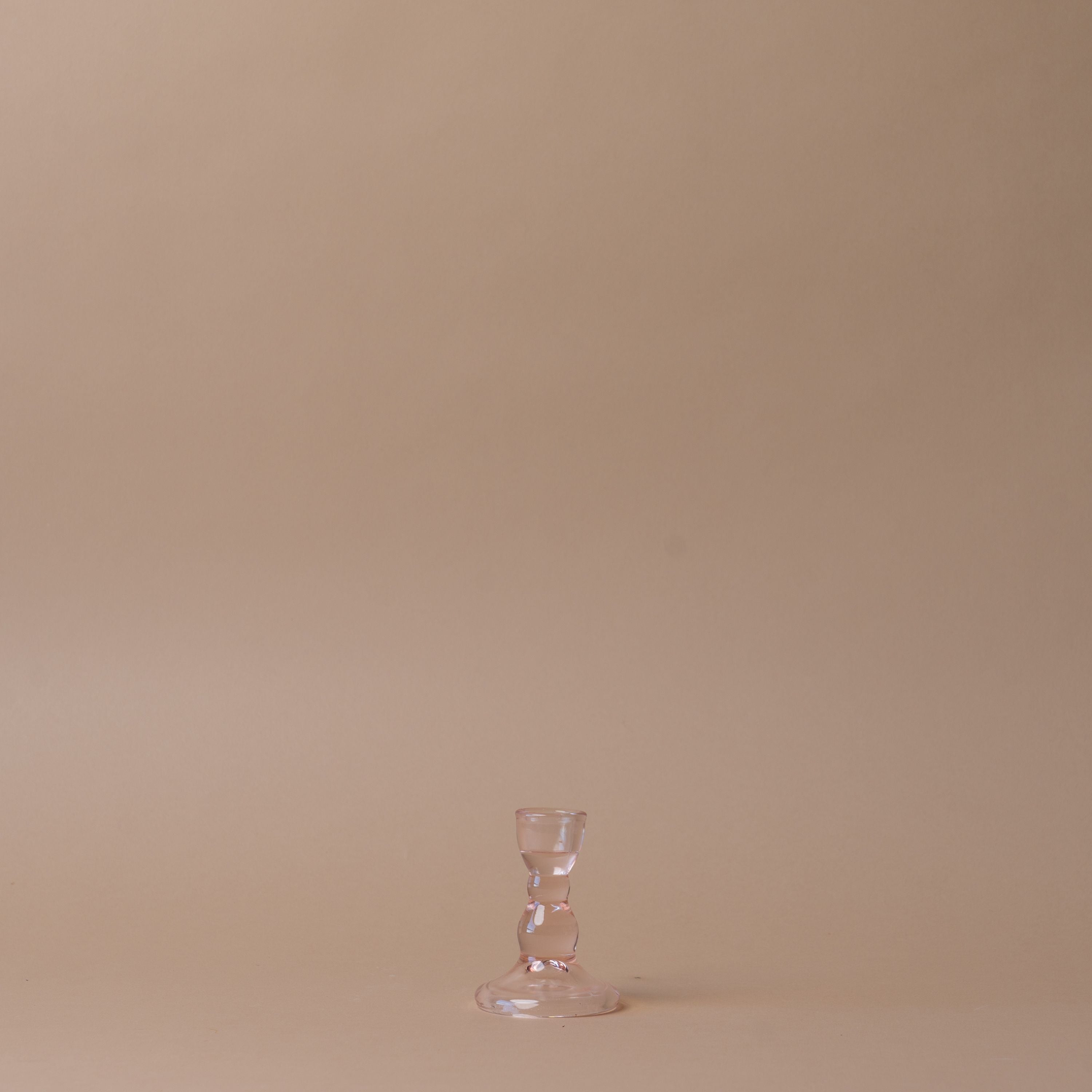 Moulded Glass Candle Holder candle holder Indaba Blush Glass