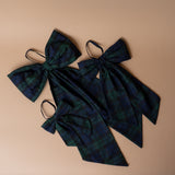 Green Plaid Bow Ornament