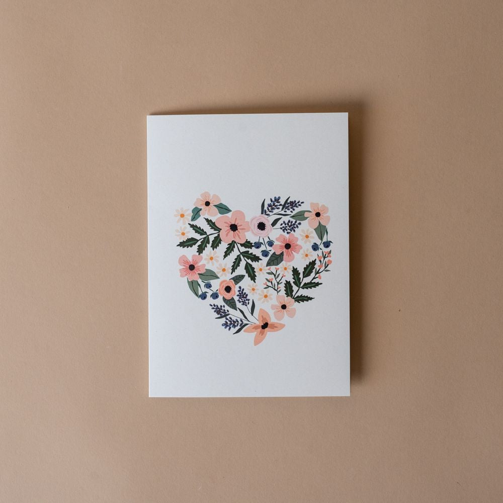 Flower Heart Card - Rug & Weave