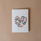 Flower Heart Card - Rug & Weave