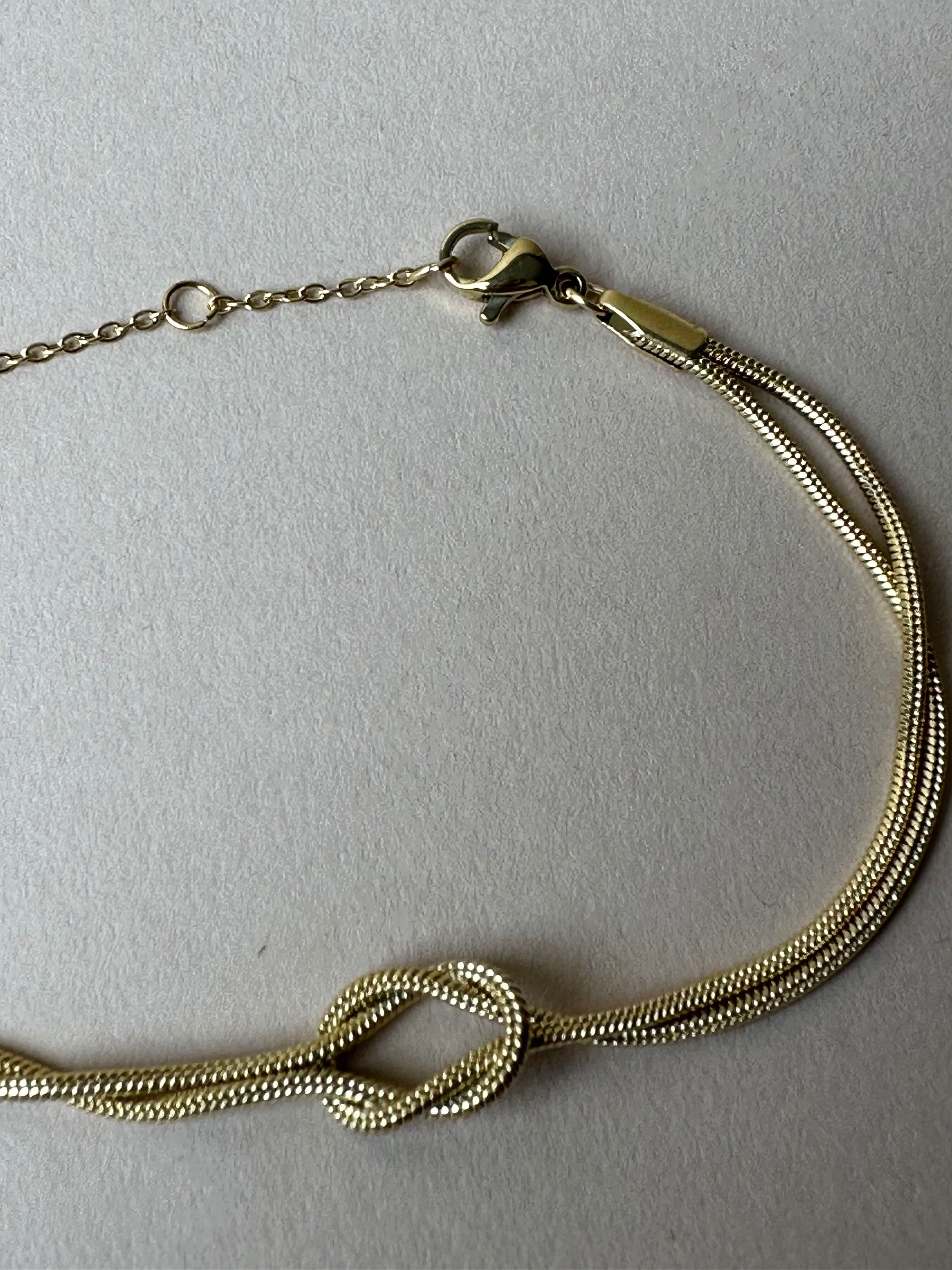 Gold Plated Knot Bracelet jewelry Hunter & Hare (Faire)