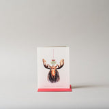 Merry Kiss Moose Holiday Card CHRISTMAS 2025 Inkwell Cards (Faire)