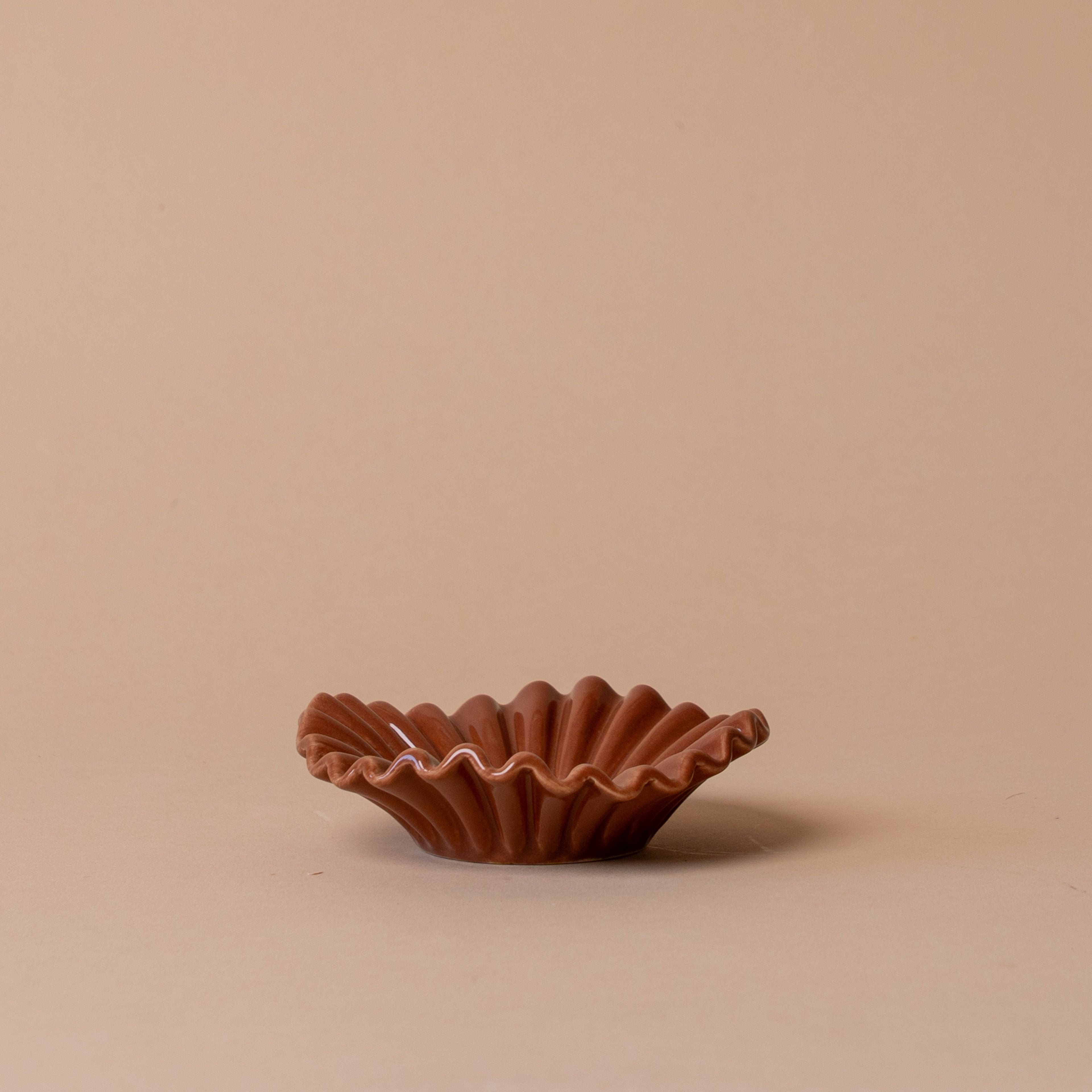 Ceramic Accordion Trinket Dish dish Accents De Ville (ShopZio)