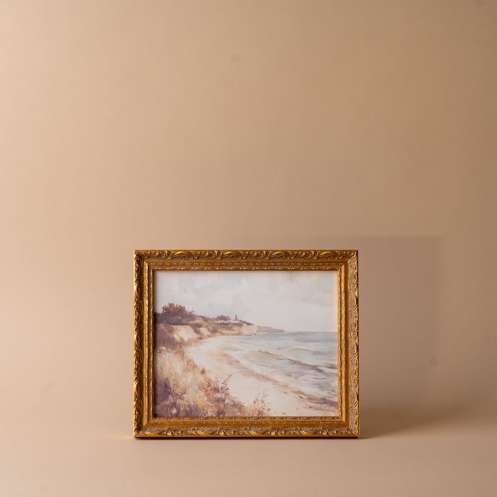"Coastline" Framed Vintage Inspired Art Print ARTWORK - print Luxe B Co (Faire)