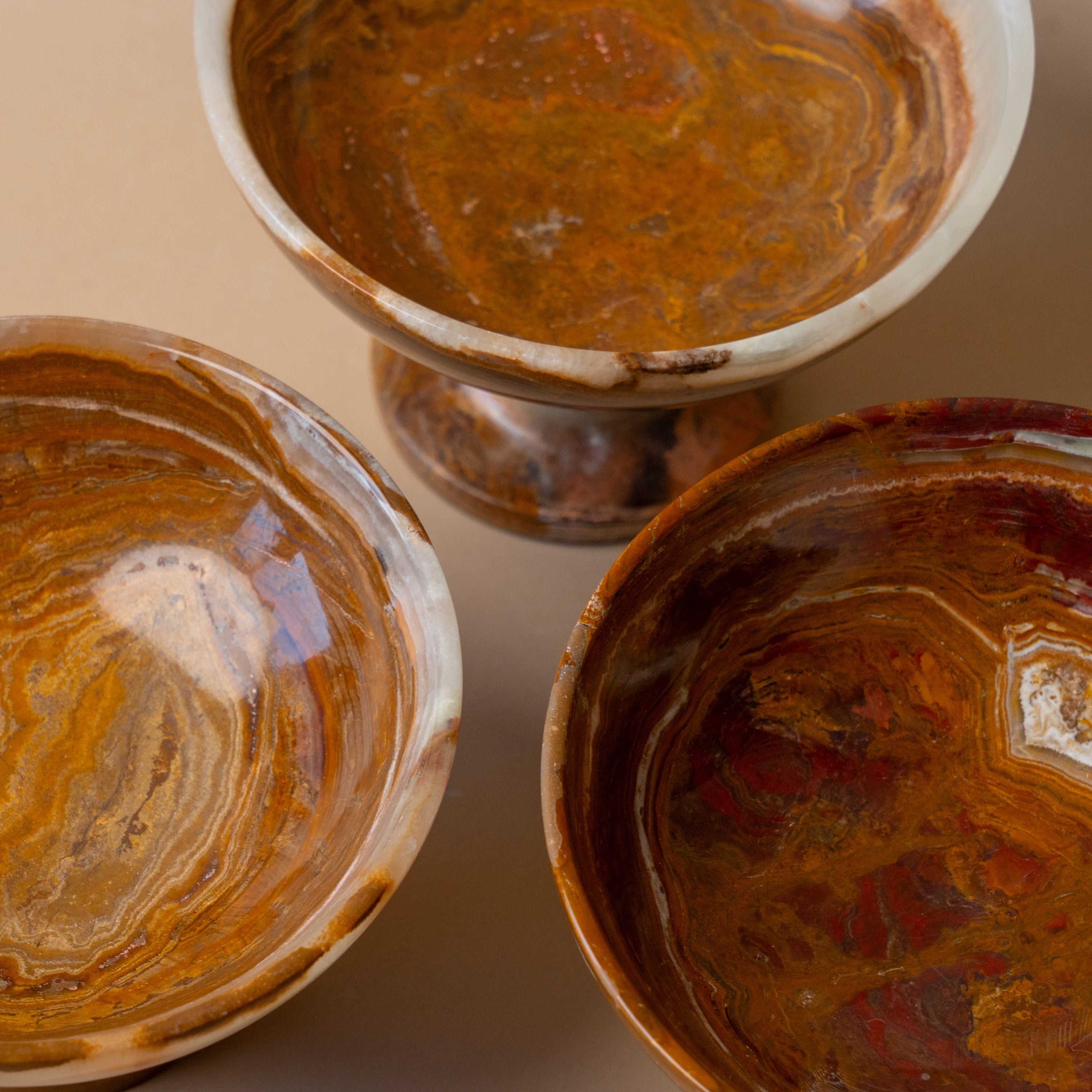 Onyx Pedestal Bowl bowl Marigold Market (Faire)