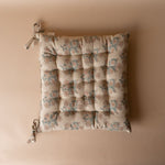 Floral Block Print Chair Cushion pillow Indaba