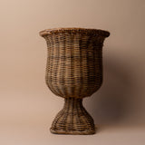 Woven Rattan Urn