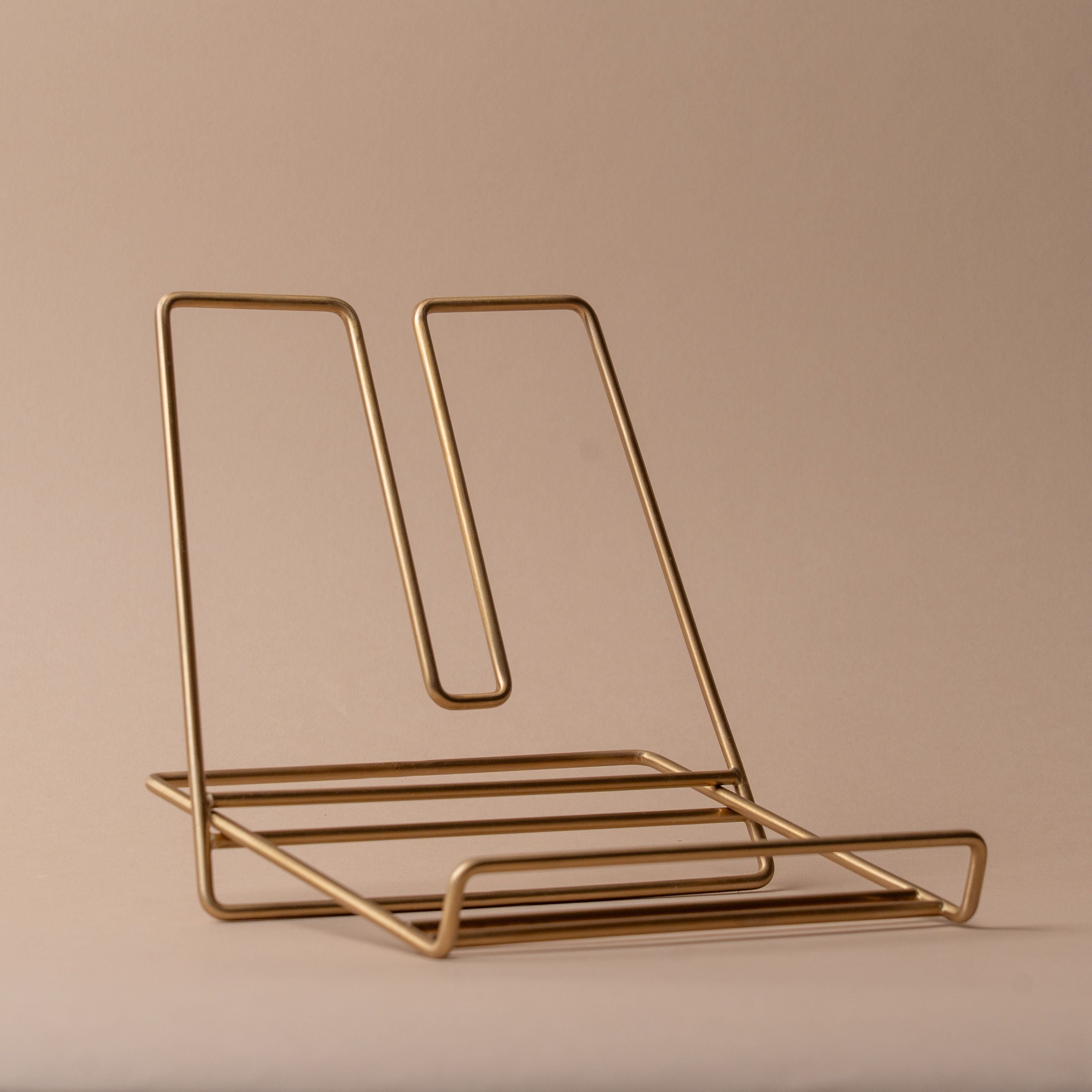 Brass Book Stand brass stand Fog Linen Work
