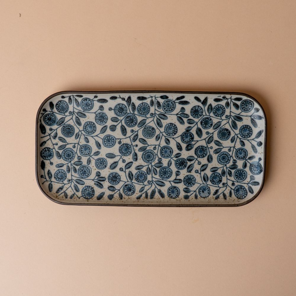 Stoneware Calendula Serving Tray tray DANICA (Faire)
