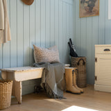 Jute Storage Basket with Scallop Edge