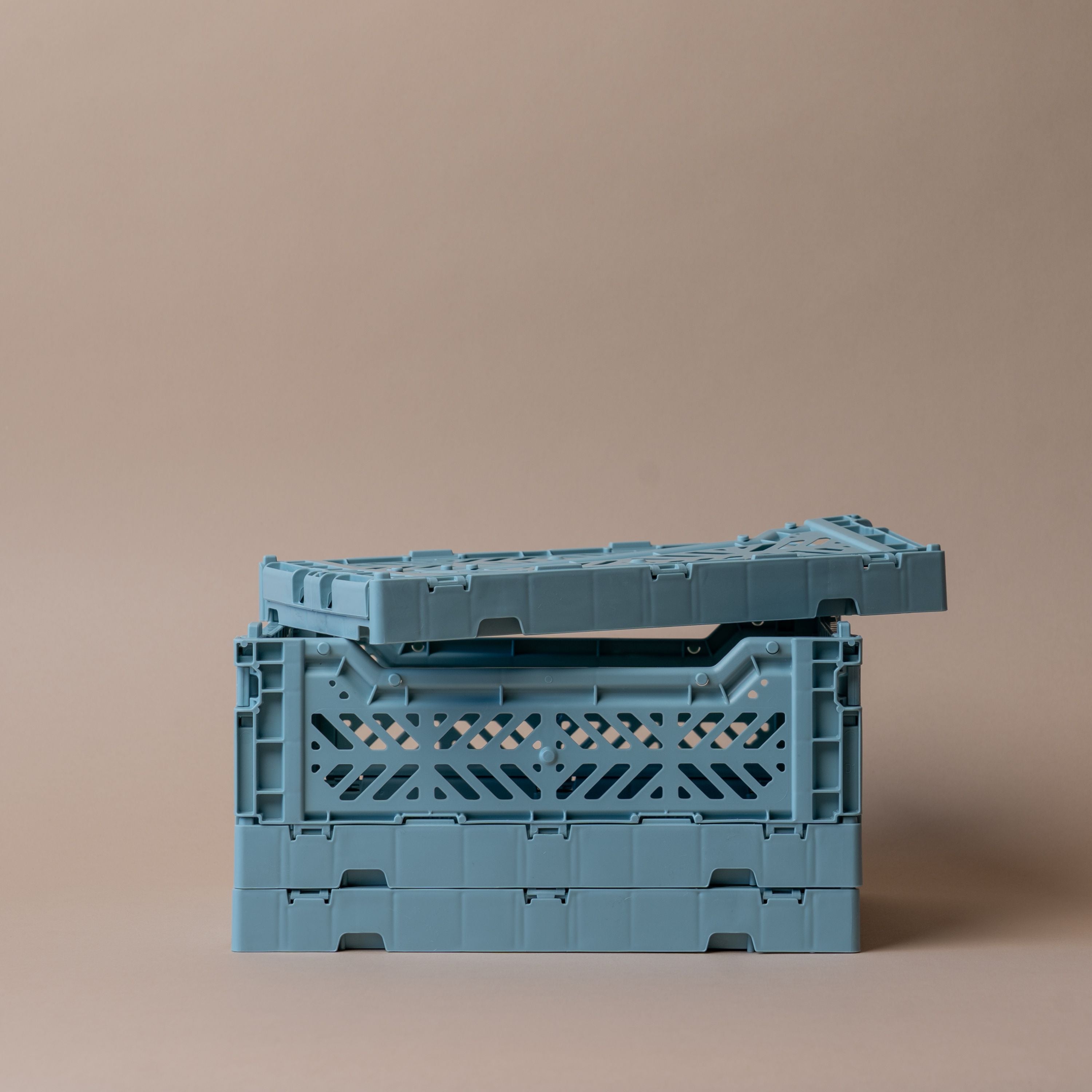 Seafoam Folding Crate