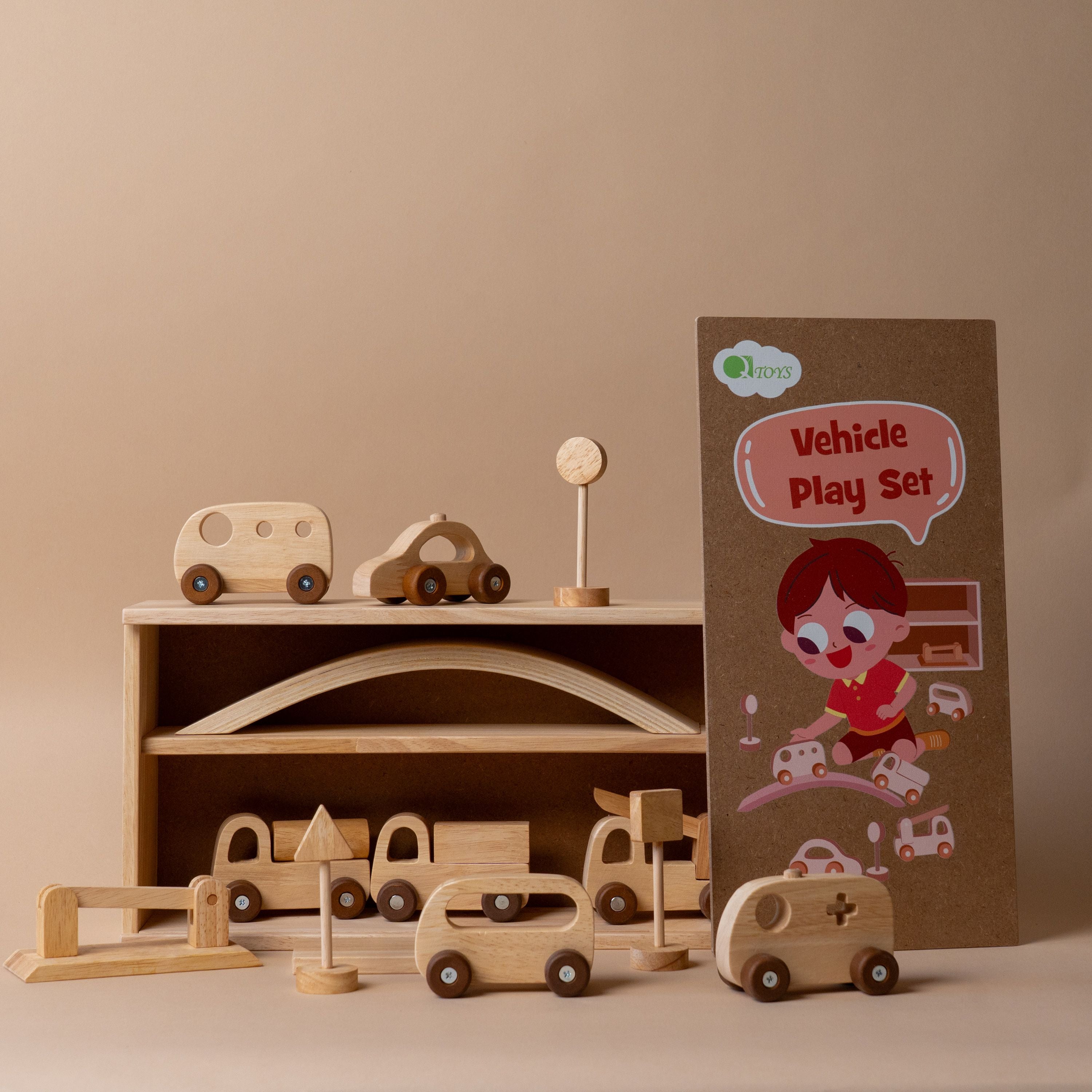 Wooden Vehicle Play Set – view 2