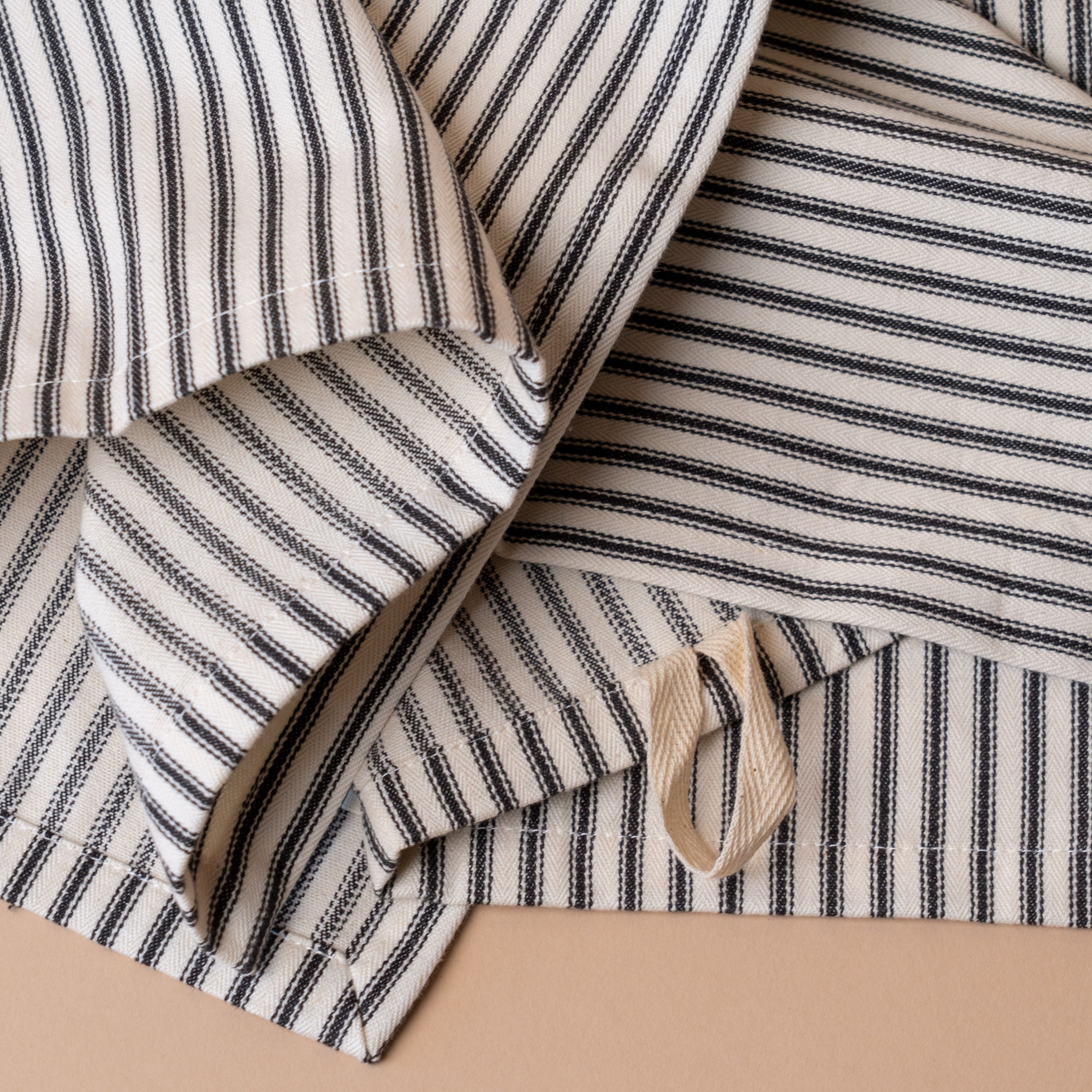 Ticking Stripe Kitchen Towel – view 3