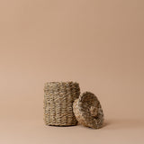 Woven Seagrass Canister canister Luxe B Co (Faire) Small