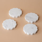 Marble Scallop Coaster Set coaster set Luxe B Co (Faire)