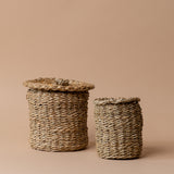 Woven Seagrass Canister canister Luxe B Co (Faire)