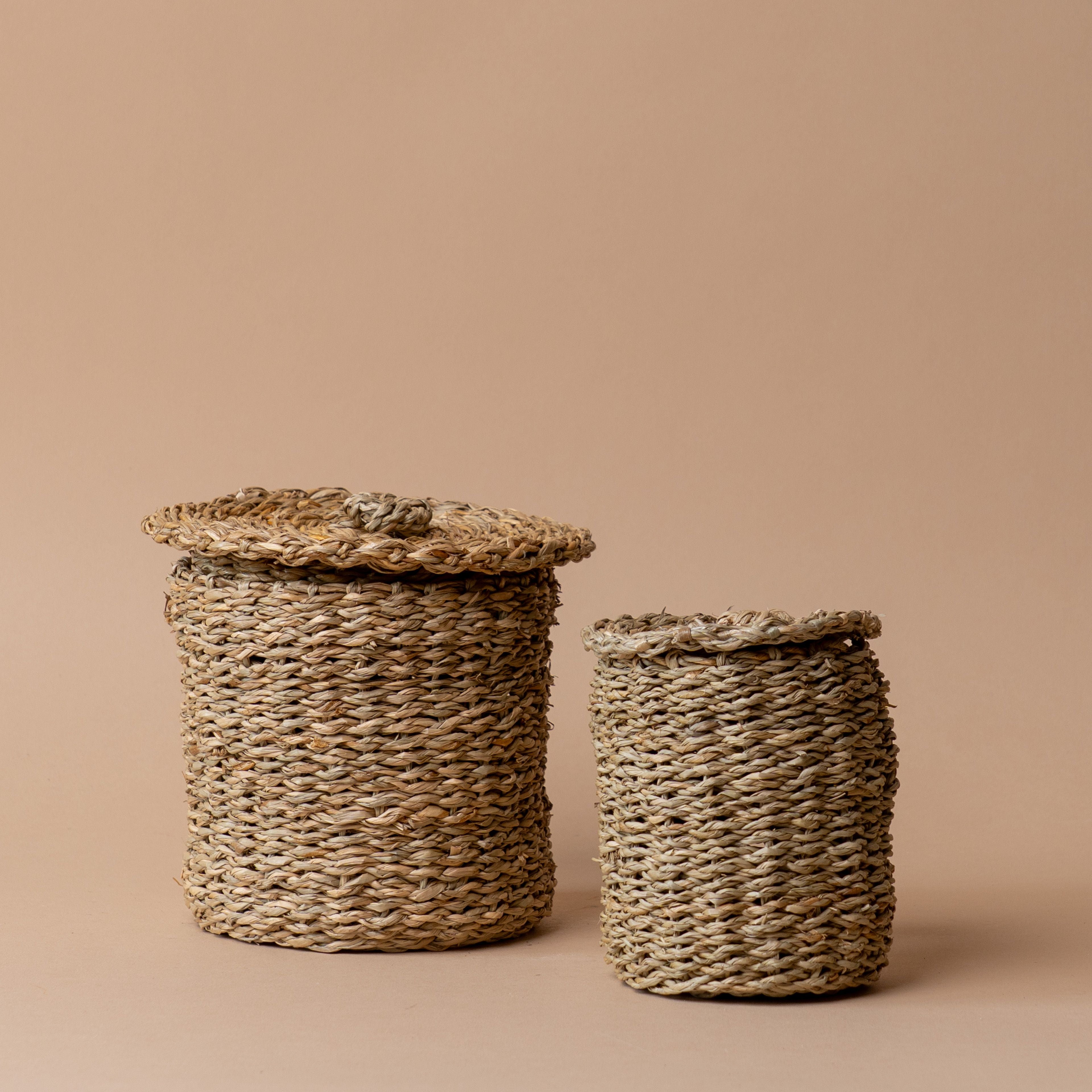 Woven Seagrass Canister canister Luxe B Co (Faire)