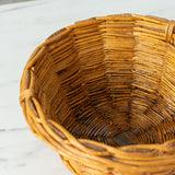 Antique French Wicker Basket