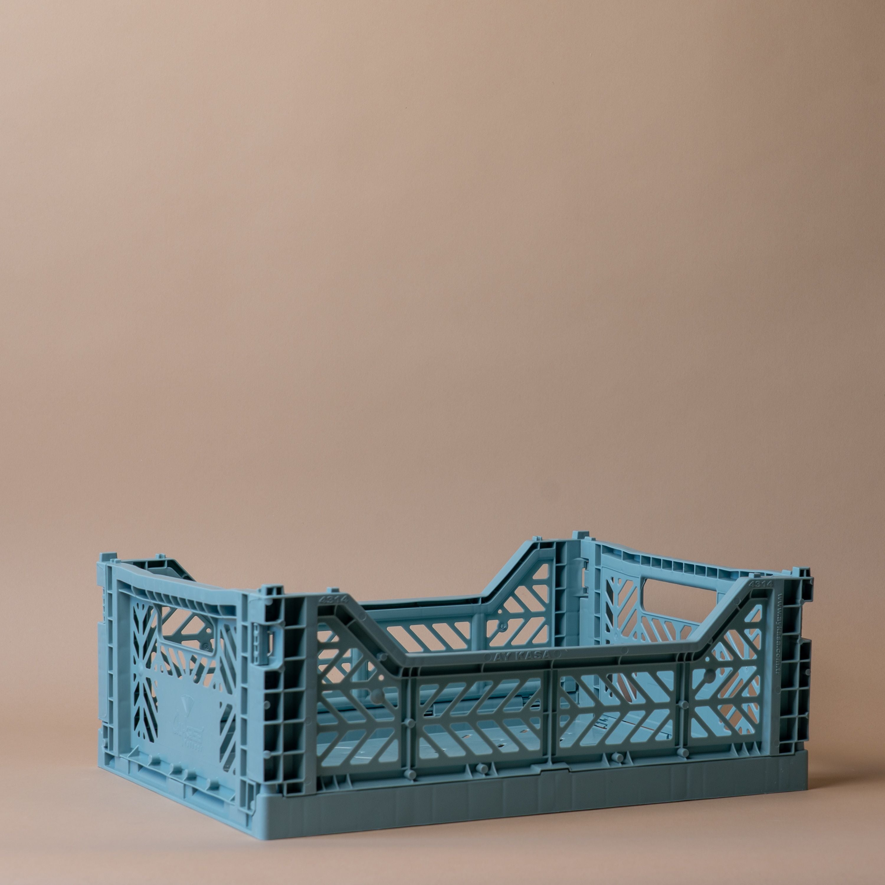 Seafoam Folding Crate crate Aykasa Medium