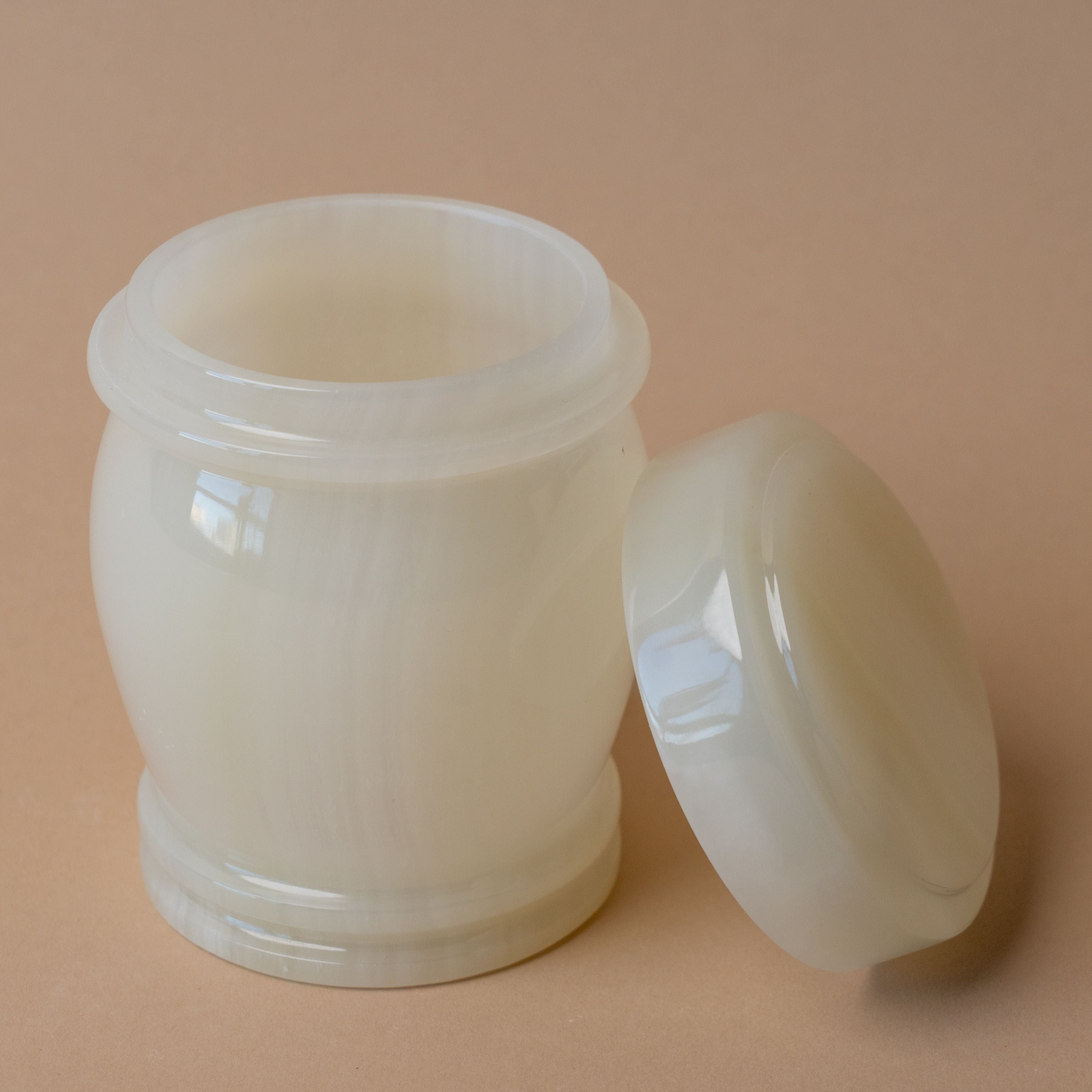 Onyx Jar with Lid storage jar Marigold Market (Faire)