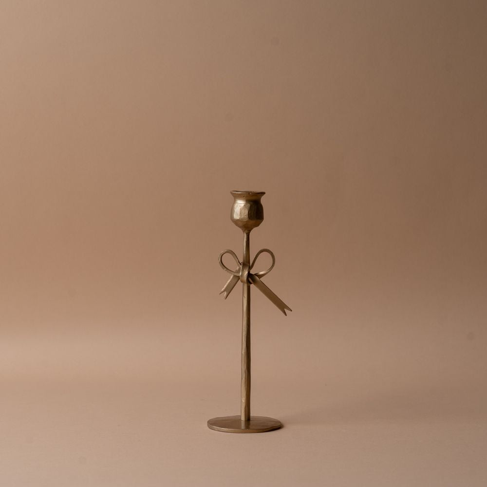 Forged Iron Bow Candle Holder candle holder Creative Co-op (DYA) Medium