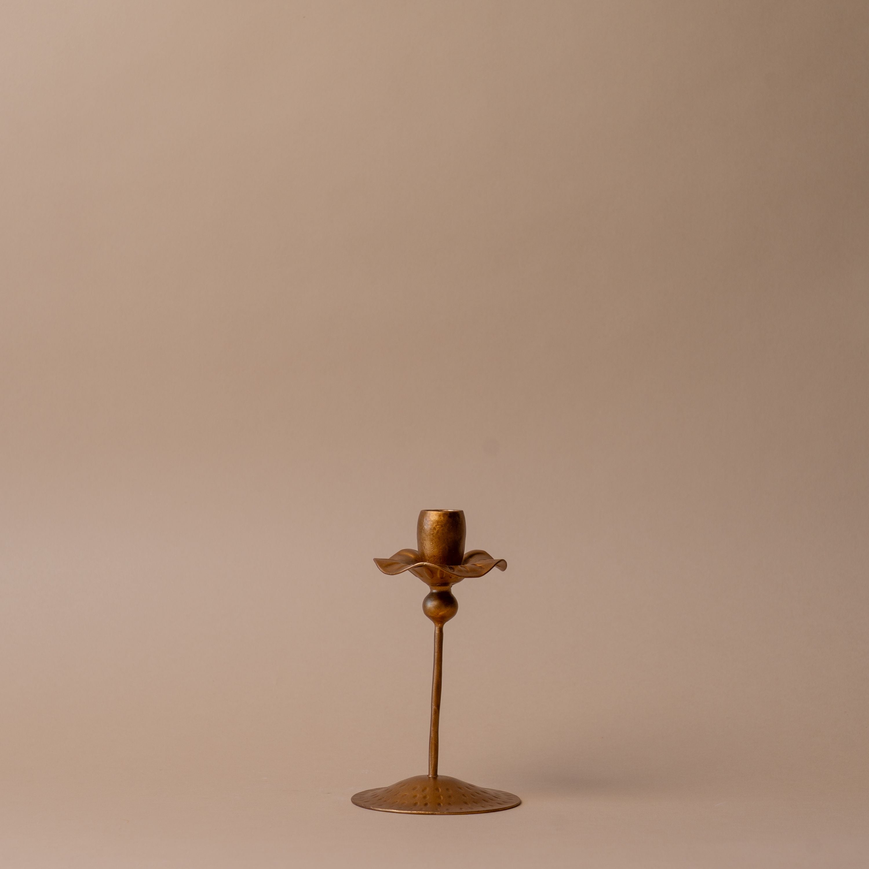 Carved Iron Tulip Candle Holder candle holder Indaba Small