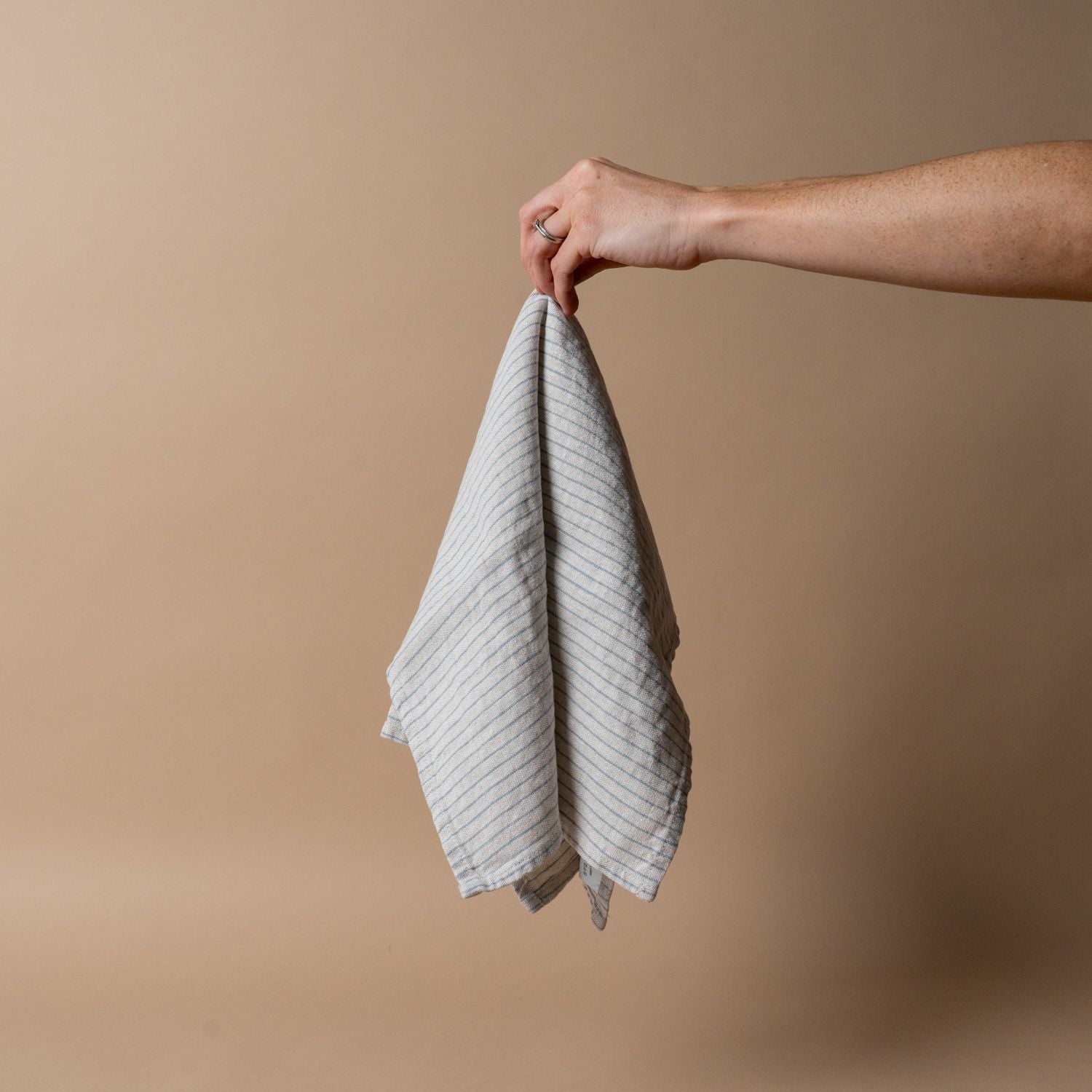 Rustic Linen Pinstripe Tea Towel