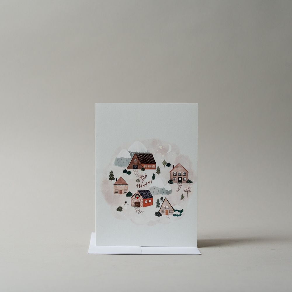 Holiday Village Card greeting card Mimi & August (Faire)