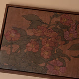 "Pink Roses" Framed Canvas