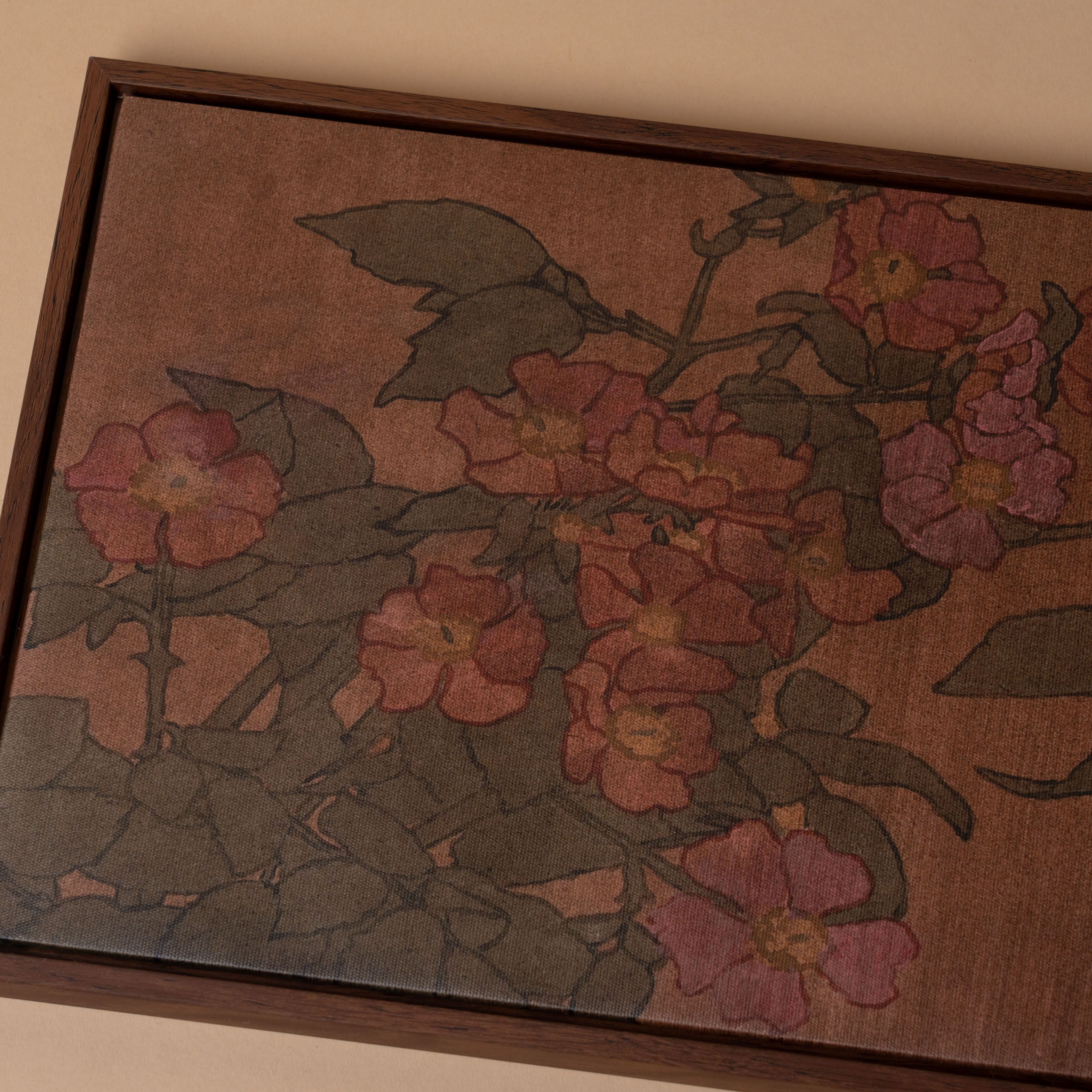 "Pink Roses" Framed Canvas – view 2