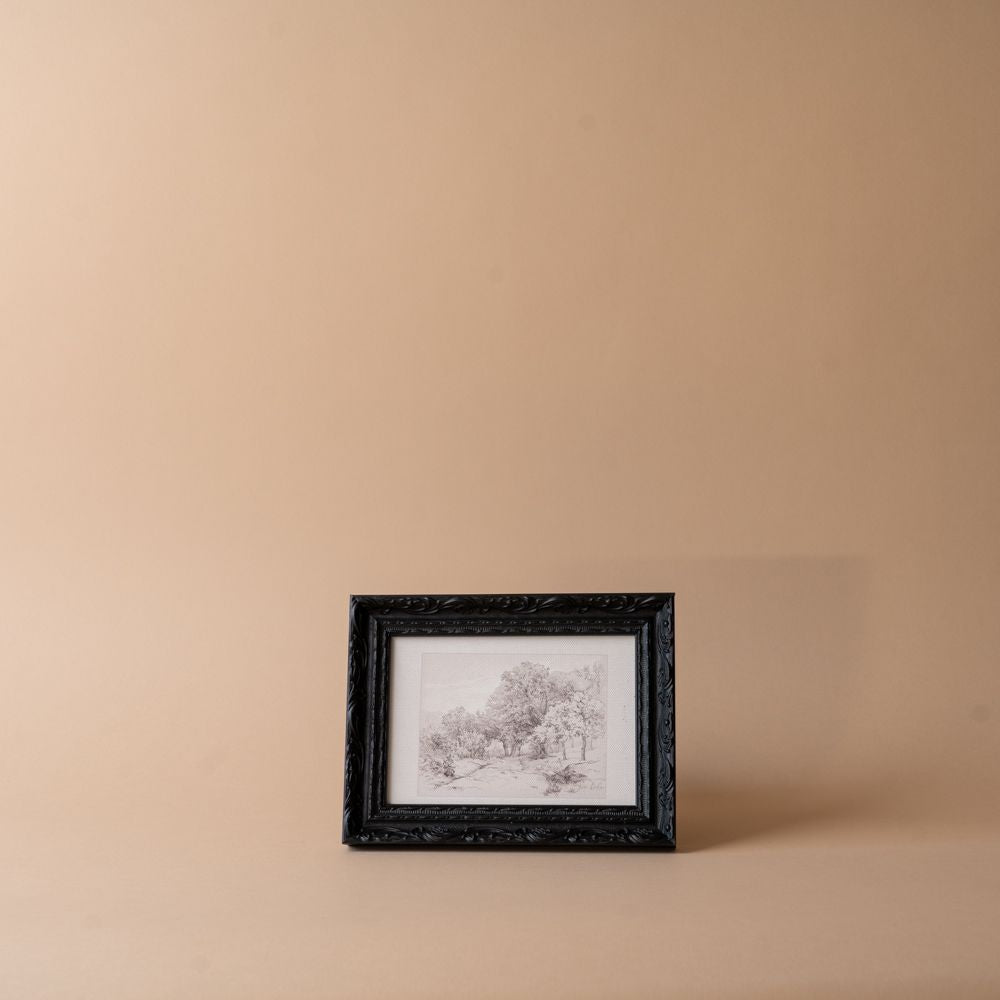 "French Summer Field Sketch" Framed Vintage Inspired Art Print ARTWORK - print Luxe B Co (Faire)