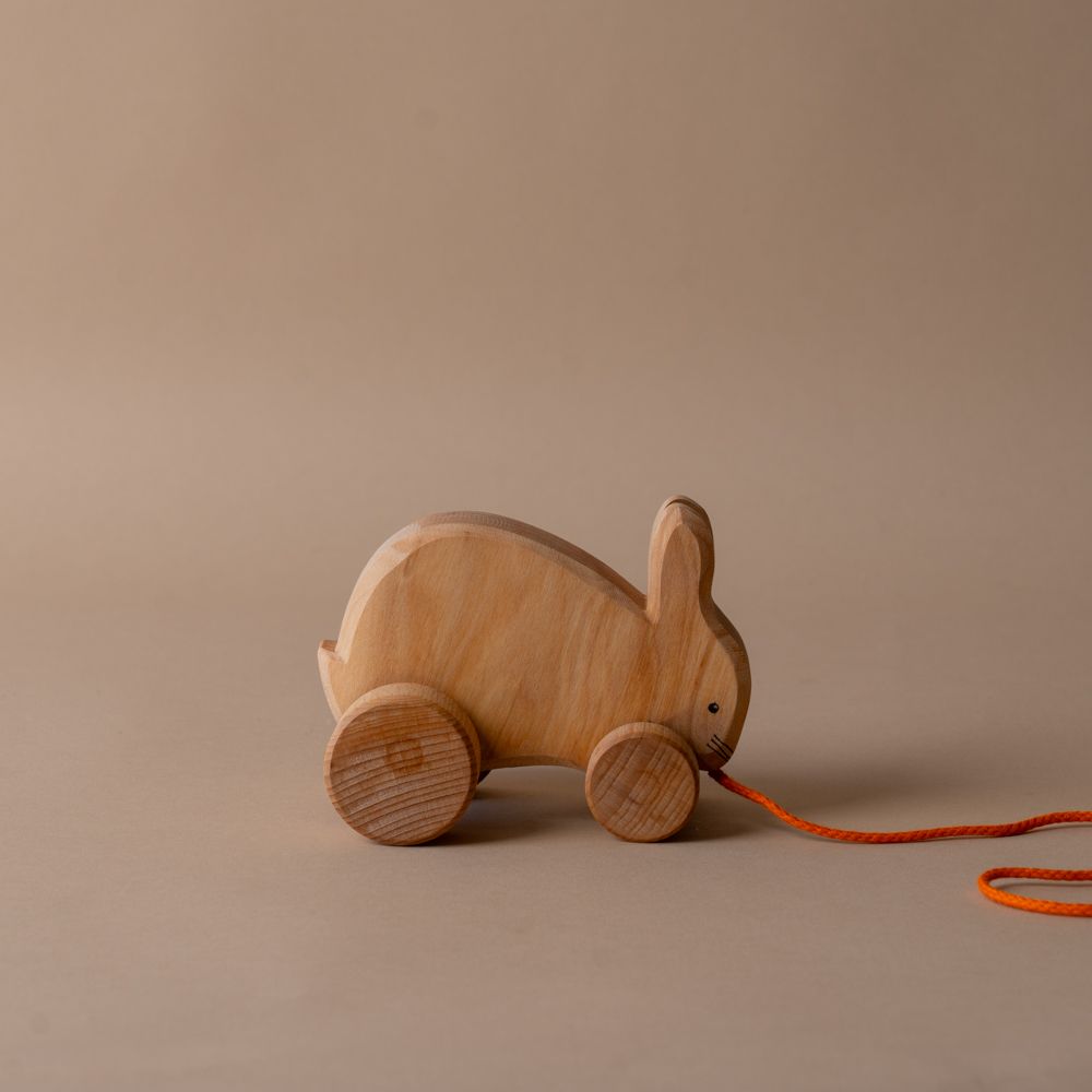 Wooden Pull Along Rabbit - Rug & Weave