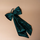 Green Velvet Bow Ornament
