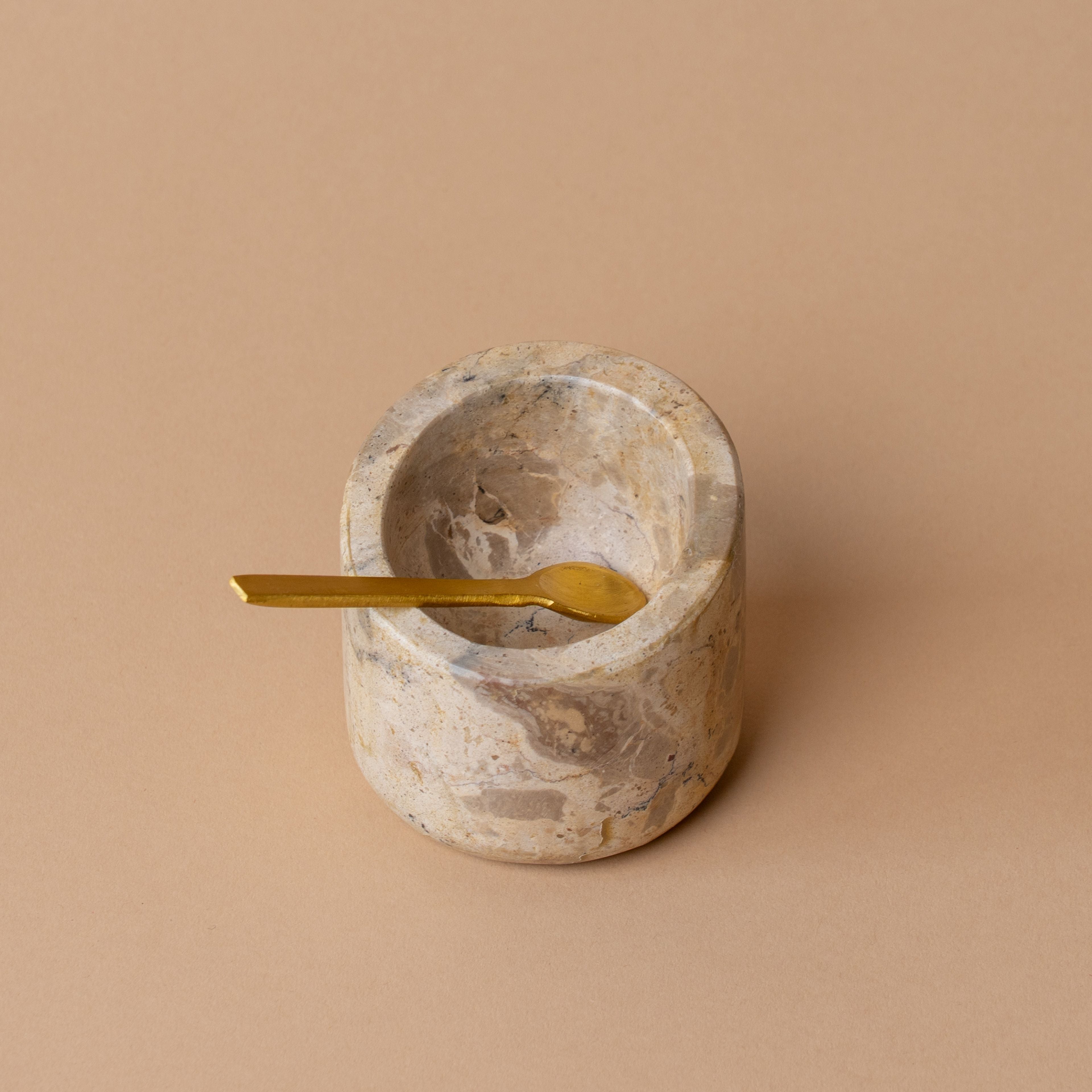Marble Salt Cellar with Spoon salt cellar Luxe B Co (Faire)
