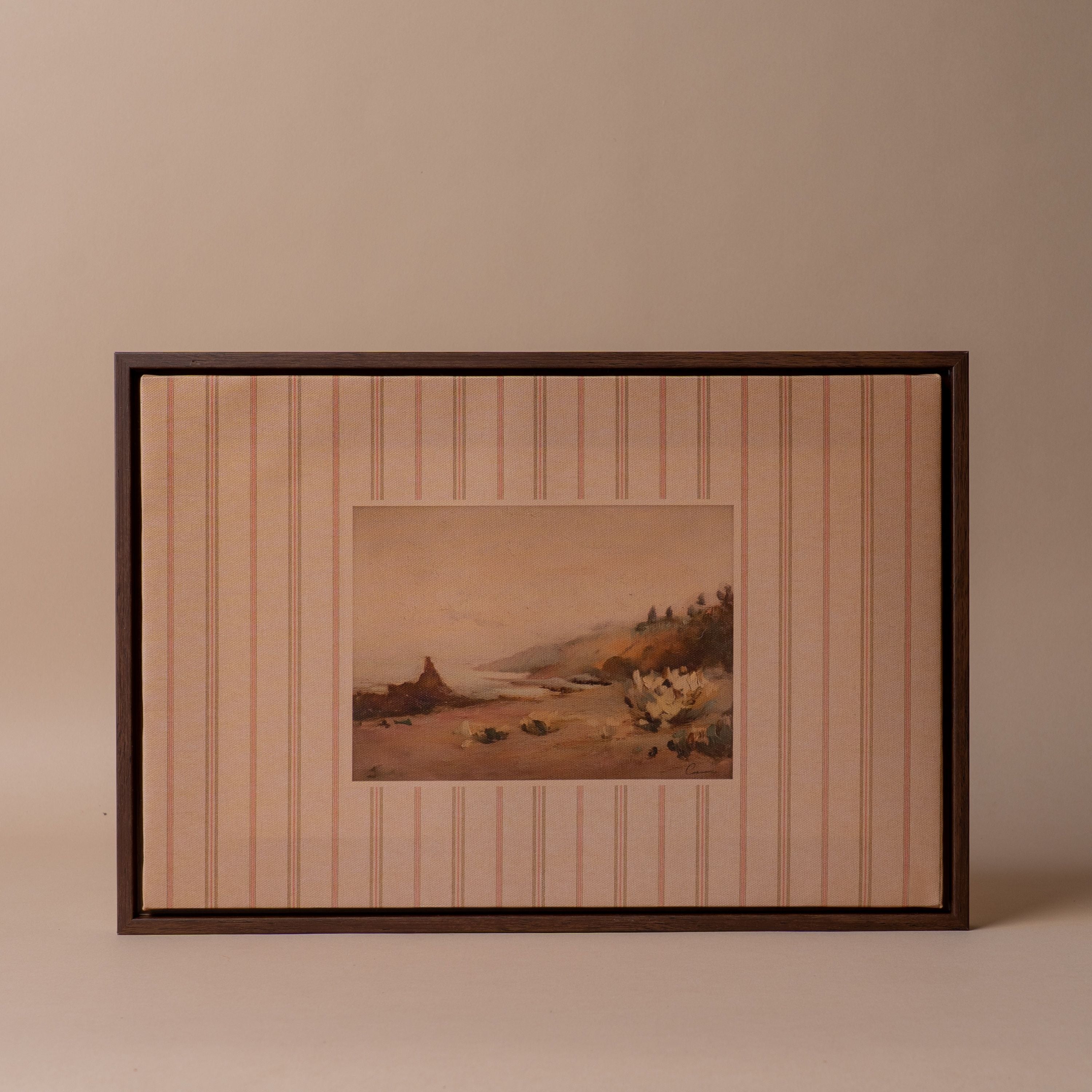 "Along the Headland Path" Framed Canvas ARTWORK - print Morel (Faire)