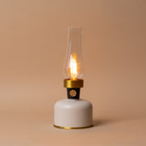 Mini LED Chimney Lantern Lamp Table Lamps Abbott Collection Ivory