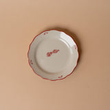 Stoneware Scallop Holiday Plate