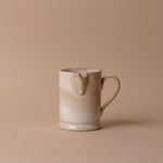 Antique French Ironstone Jug VINTAGE - pitcher Rug and Weave Ironstone Latte Pitcher