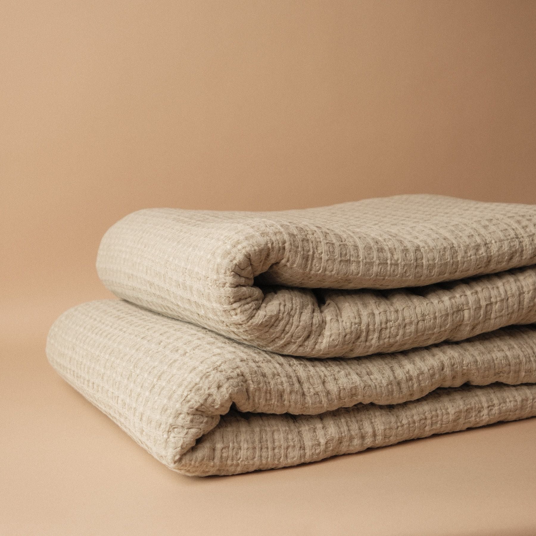Natural Waffle Cotton Sham