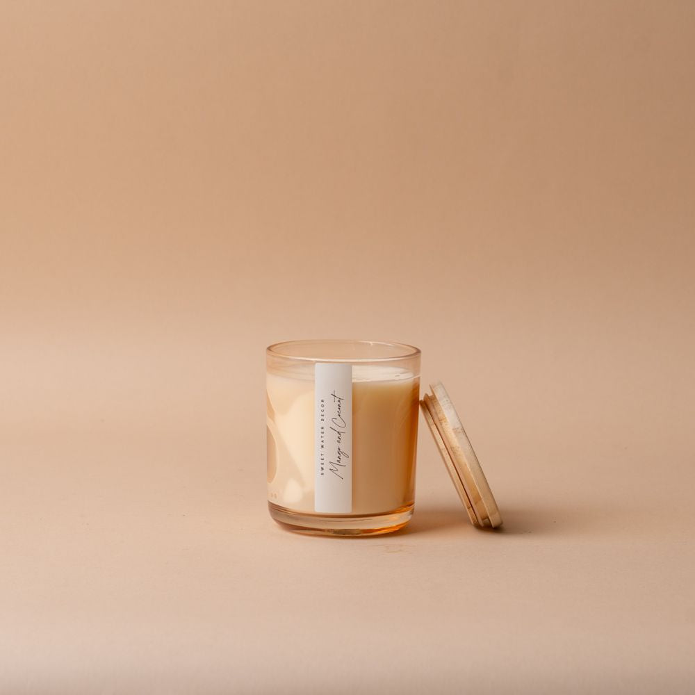 Mango & Coconut Soy Candle candle Sweet Water Decor (Faire)