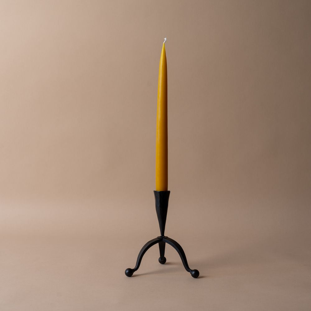 Forged Iron Candle Holder with Feet - Rug & Weave