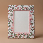 Floral Block Print Frame picture frame Paper Mirchi (Faire) 5"x7"