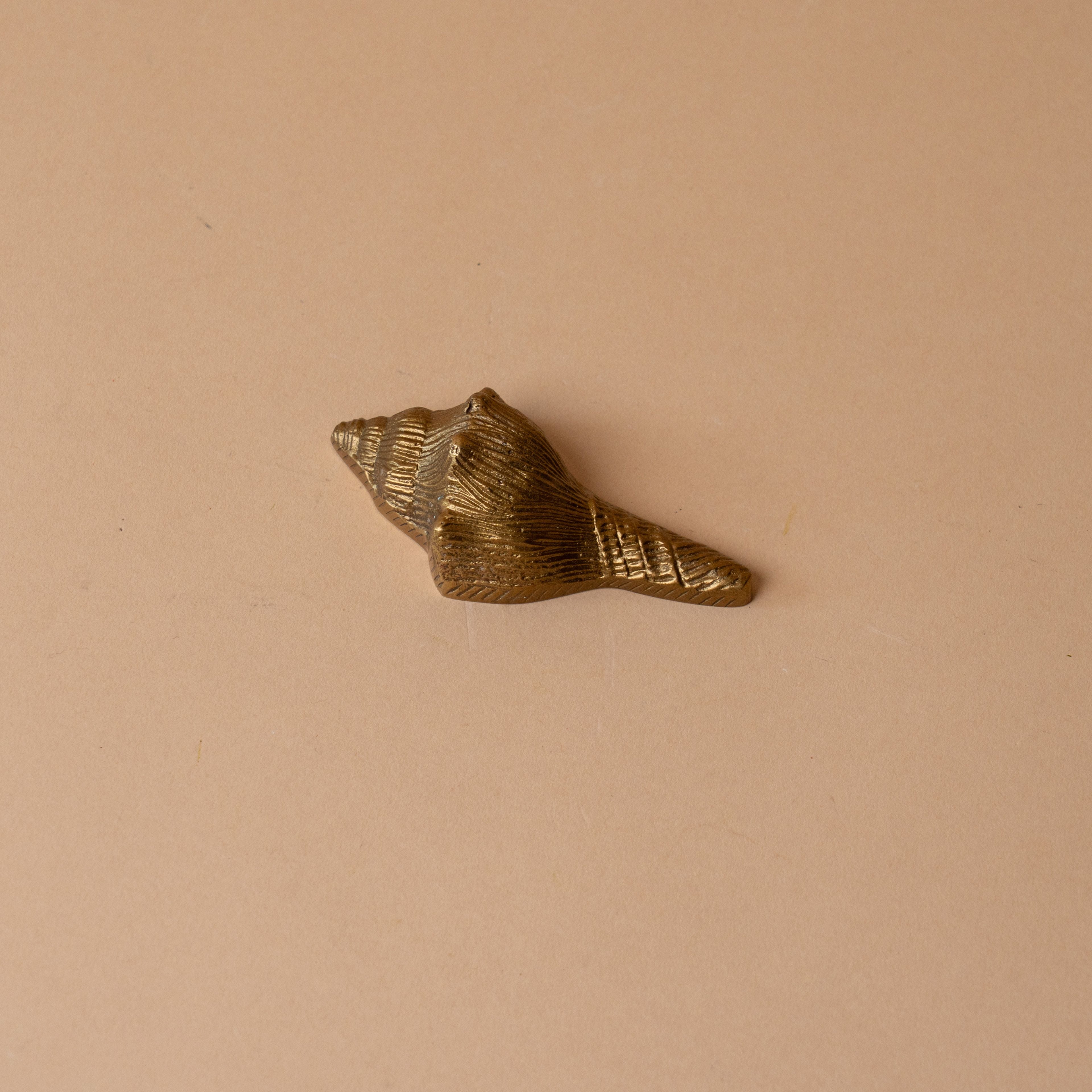Brass Conch Shell Paperweight