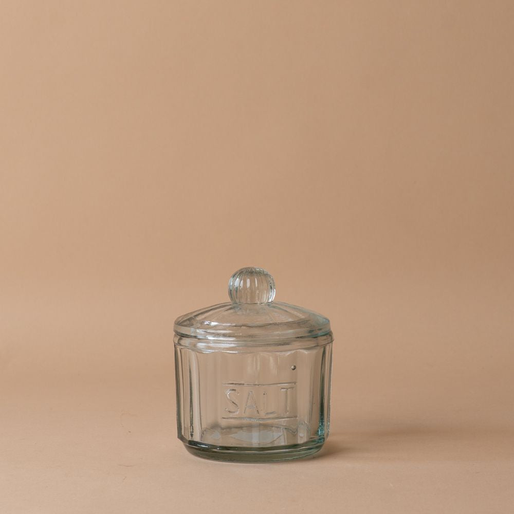 Salt Storage Box with Lid storage jar Rosha Living Inc (Faire)