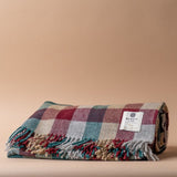 Traditional Holiday Check Wool Blanket